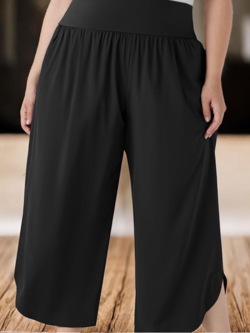 Halara Women's High Rise Pull-On Flared Knit XL Dress Pants